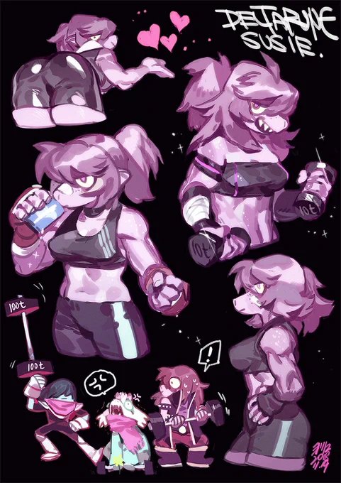 筋肉SUSIE!
#DELTARUNE 