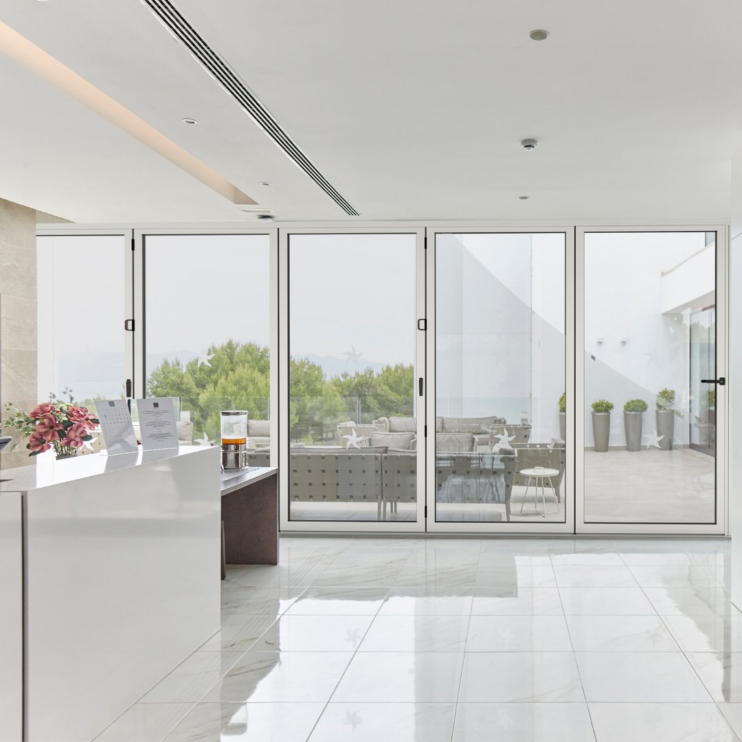 Bifolding doors allow the whole aperture to be opened as the bifolding doors stack to one side, either internally or externally, resulting in a beautifully clear opening.  You can see both bifolding doors in our #glazingshowroom or find out more here ow.ly/I5Du30mFnig