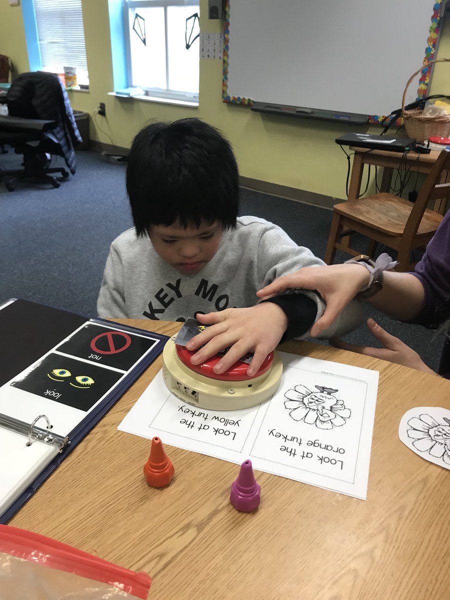 LMEspecialneeds's tweet photo. A Turkey book that works on colors and has a core word on EVERY PAGE... YES PLEASE! #gobble #LOOK #aac https://t.co/vJxxi5lQqK