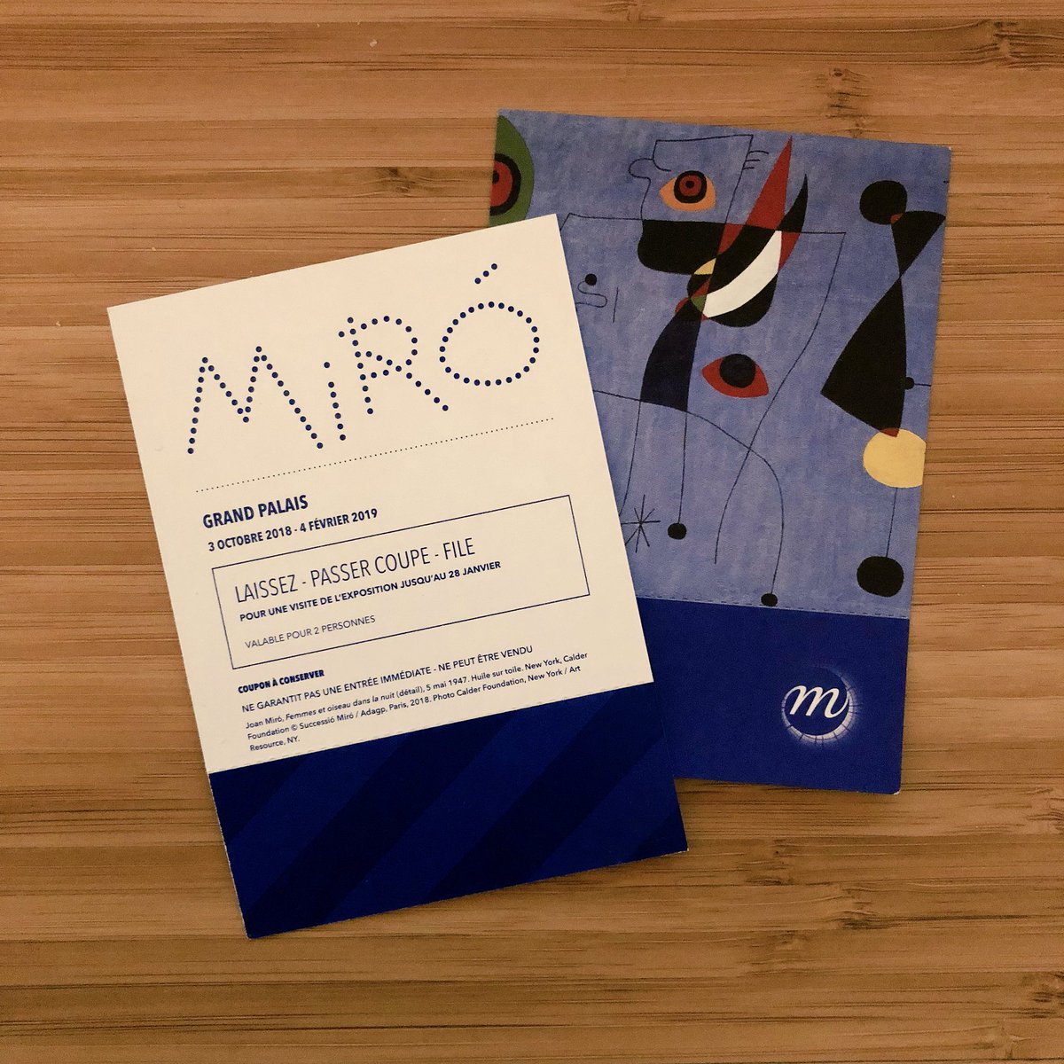 CulturezVous's tweet image. #Concours 🎁🎉
En partenariat avec le @GrandPalaisRmn je vous offre une invitation coupe-file pour 2 personnes pour l’#ExpoMiro !

Follow @CulturezVous et le @GrandPalaisRmn + RT avant le mercredi 21 novembre 2018 inclus pour tenter de la gagner.

Bonne chance !