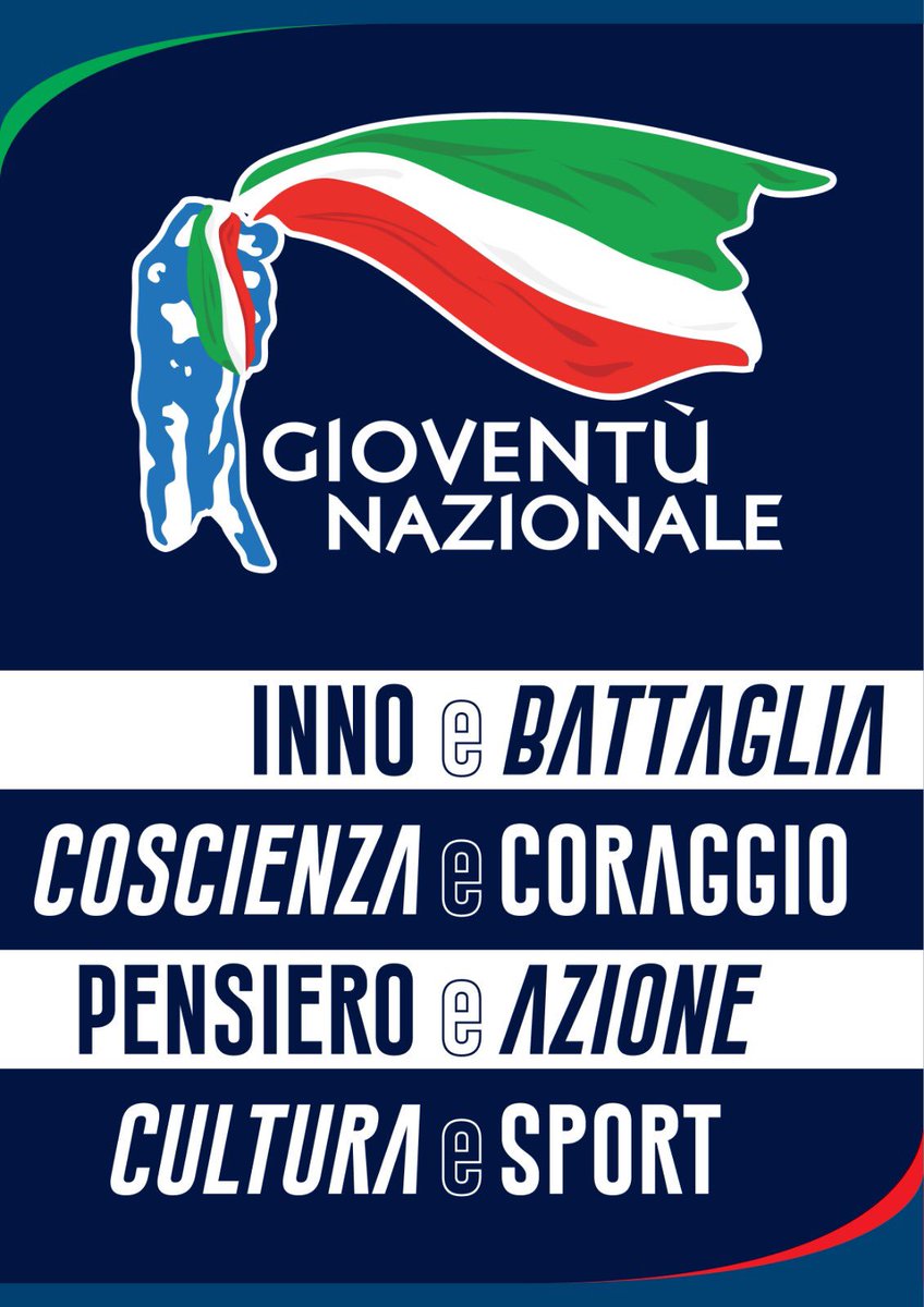 GN_Milano's tweet photo. “Inno e Battaglia, Coscienza e Coraggio, Pensiero e Azione, Cultura e Sport” 🇮🇹#gioventùnazionale #gn #milano #comunità https://t.co/lINaktrObm