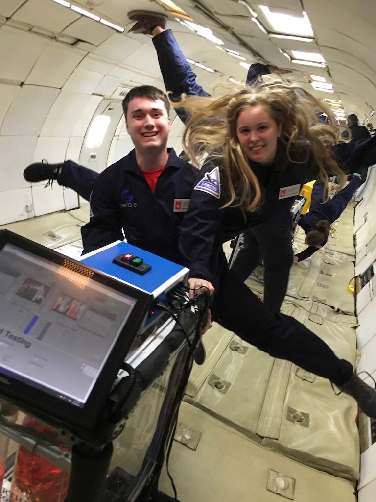 ZEROGResearch's tweet photo. Mar and Nov 2019 #microgravity research flights with @GoZeroG still available but going fast! Check us out at https://t.co/wTlLnnmROM then email me Michelle@GoZeroG.com for quote. @NASAfo @PurdueEngineers @wispacegrant @carthagecollege #weightlesslab #science https://t.co/nd1JPWHJDs