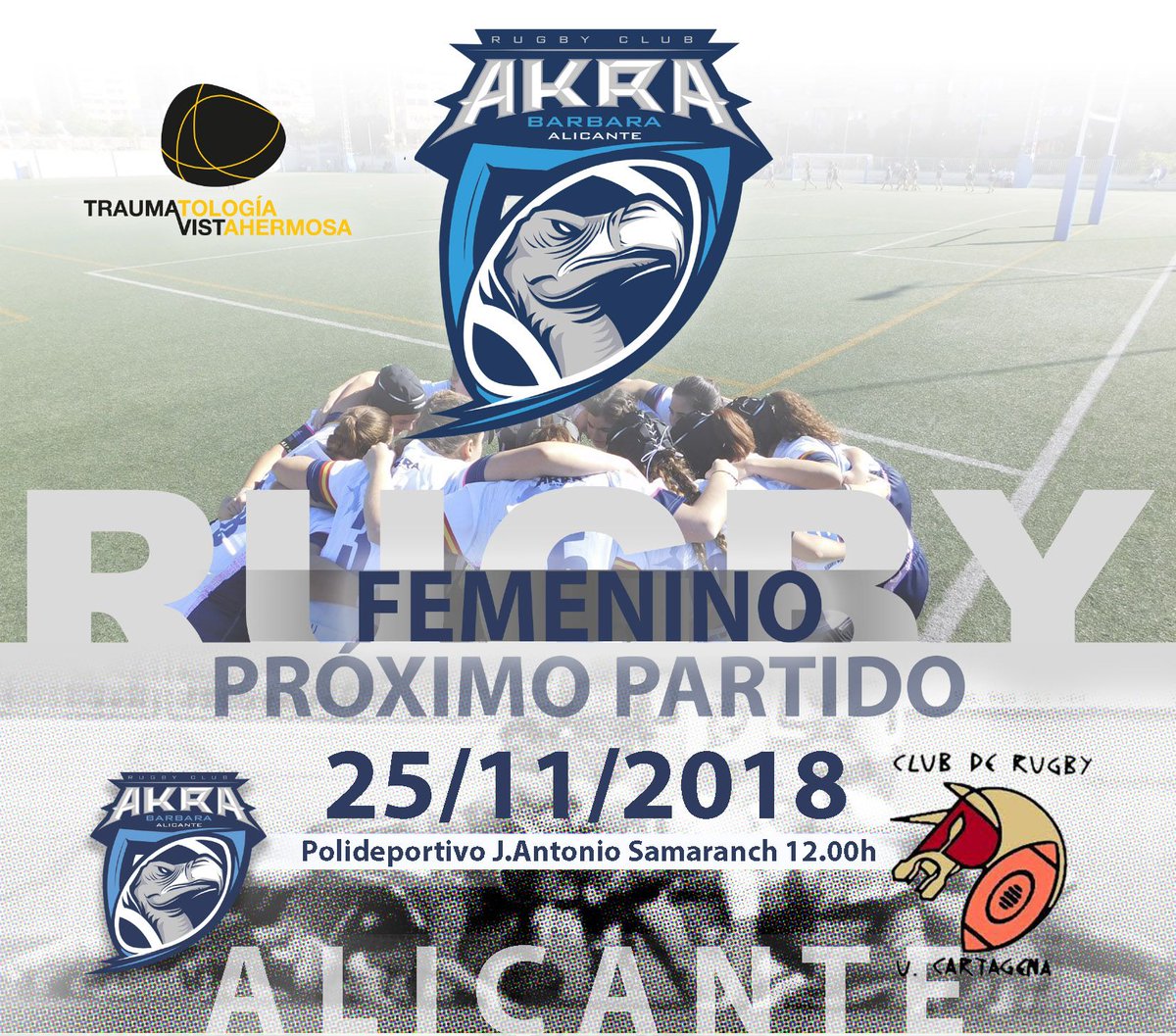 ¡Este fin de semana jugamos en casa!
24 Sáb. 19:00 hrs AKRA BARBARA - CR La Vila 👉 buff.ly/2qVmvtW
25 Dom. 12:00 hrs AKRA BARBARA Femenino -  Cartagena 👉 buff.ly/2Bi3DLP
¡Ven y anima a tu equipo!