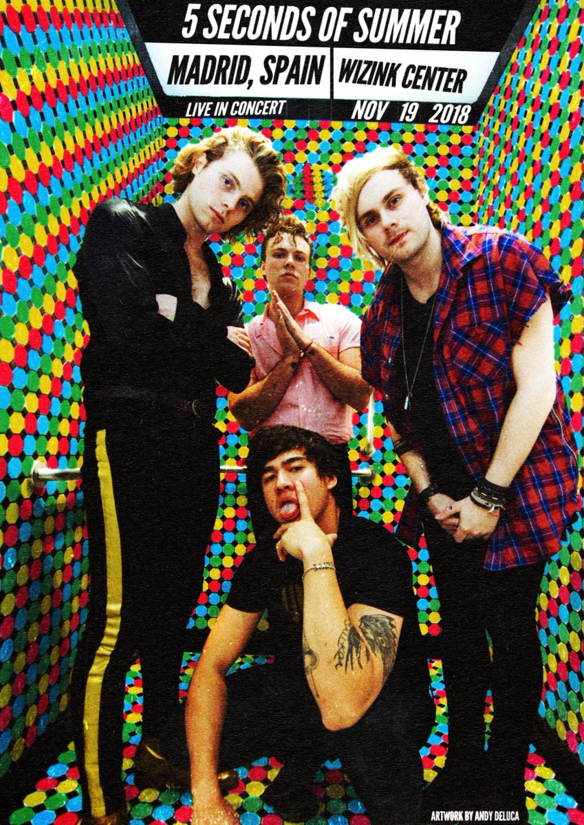 5 Seconds Of Summer Tonight Is Our Last Show Of The Meet You There Tour Madrid Let S Make It A Loud One