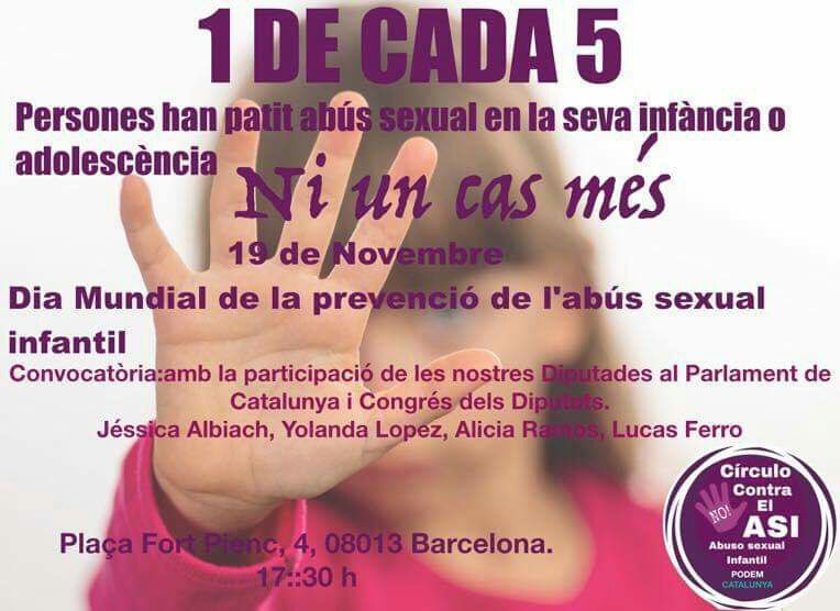 podem_cat's tweet photo. 📢 Esta tarde nos vemos en la concentración de la plaça Fort Pienc de Barcelona a las 17:30h.

Hay que visibilizar y concienciar a los y las ciudadanas de este grave problema que nos afecta a todas. https://t.co/yDnqEnYLYz
