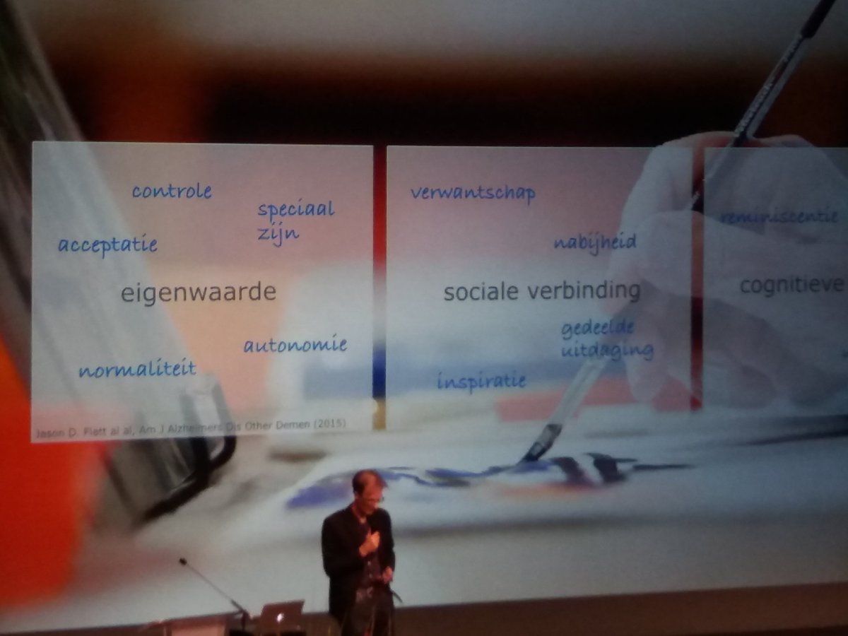 #jaarevent2018 @DplanDementie mooie lezing over kunst voor mensen met dementie door <a href="/markmieras/">Mark Mieras</a>
