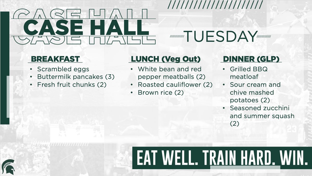 SpartansFuel's tweet photo. Some #CaseHall 🍽 options for you today. #SpartansFuel⛽️ https://t.co/TgvIoiMLWG