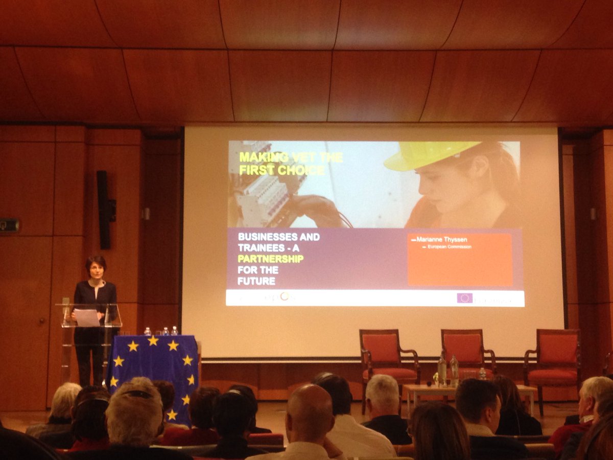 SvenDeHaeck's tweet photo. ⁦@mariannethyssen⁩ trots op leerlingen en leerkrachten beroepsonderwijs en technisch onderwijs: "een positieve eerste keuze met veel arbeidsmarktperspectieven" #VETFIRST #epos https://t.co/ek0tWA9P7o