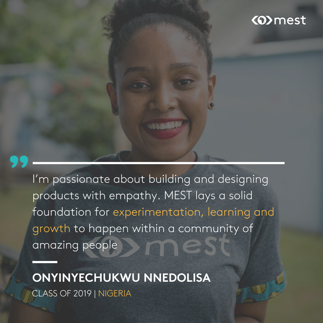 MESTAfrica's tweet photo. "MEST lays a solid foundation for experimentation, learning and growth to happen within a community of amazing people" - Onyinye Nnedolisa (@nnedolisa), Class of 2019
#MESTMonday #WomenInTech #EITspotlight #MEST19 https://t.co/R6NCzCkqgg