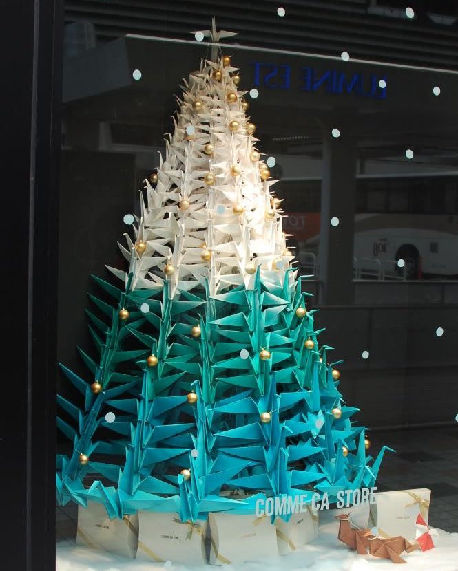 UoEOrigami's tweet photo. We believe Xmas is never to early! Join us tomorrow for the second hour of the session where we will be making lots of cranes to build the tree and lots of beautiful decorations to add to it and also to sell them at Winter Market https://t.co/2TpewgFXpV