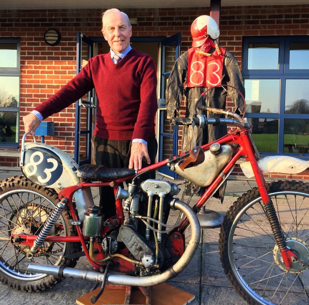 dinnerbrown's tweet photo. Eighty years of Rocket Ron Taylor @SwindonSpeedway @WolvesSpeedway @speedwaystarmag @GrasstrackM #HerefordHour #Speedway #Grasstrack #JAPengine #InternationalMensDay https://t.co/Q4e2z0Xtpt