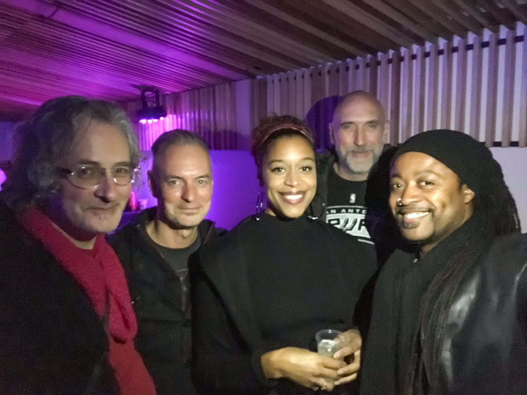 francishylton's tweet photo. A thump of bassists... seen here at the @da_agapesoul gig in East London last night 😆#stevelawson @PaulTurnerBass @YoBassCharles #daveswift 🇬🇧 https://t.co/foiwlqkh1E