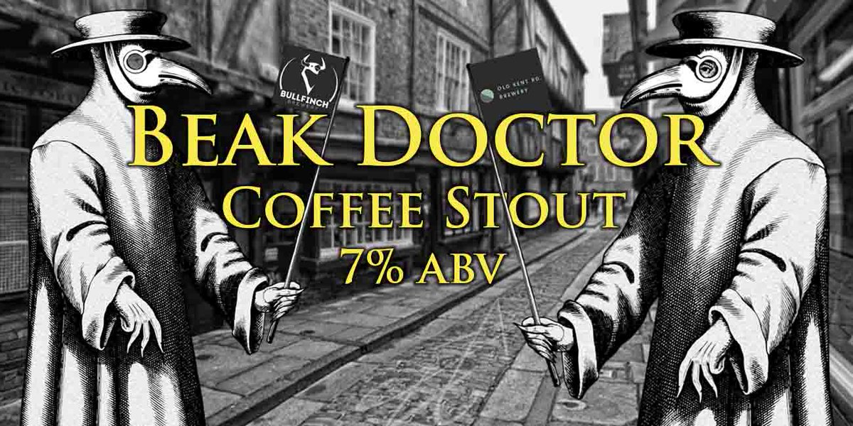 :.Introducing.:
Beak Doctor
7% Coffee Stout
our Collaboration with <a href="/OldKentRdBeer/">Old Kent Road Brewery</a> 
Dark and Rich and loaded with coffee from <a href="/OldSpikeRoast/">OLD SPIKE ROASTERY</a> 
Launching
-Thursday 29th November-
#stout #coffee #craftbeer #collab #thebeakdoctorwillseeyounow #black