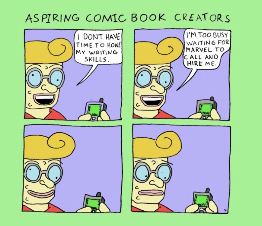aspiringcbw's tweet photo. Is this how it is done @HeatherAntos , @CBCebulski , @andykhouri , @JosephPIllidge &amp; co?
If Aspiring comic book creators want to get more new tips, we are now on Indiegogo;)
https://t.co/aGksdPbj35 https://t.co/r6esHVMI7j