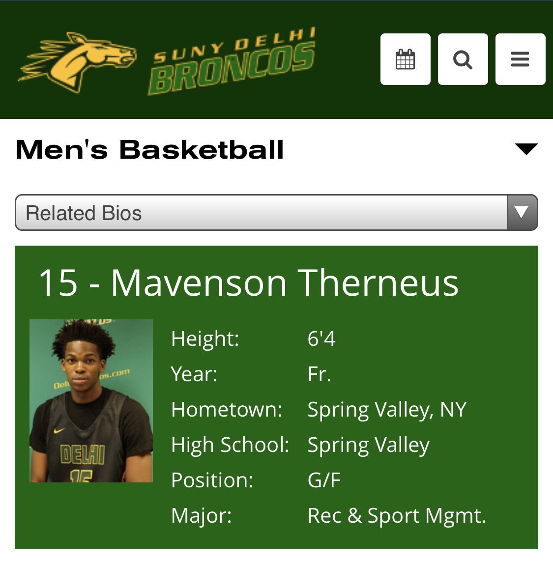 P_Gunna34's tweet photo. Glad to see spring Valley alumni @mavenson15 is doing his thing in college. Proud of you Mav #845 #SVPrep https://t.co/JiJvWJhy1O