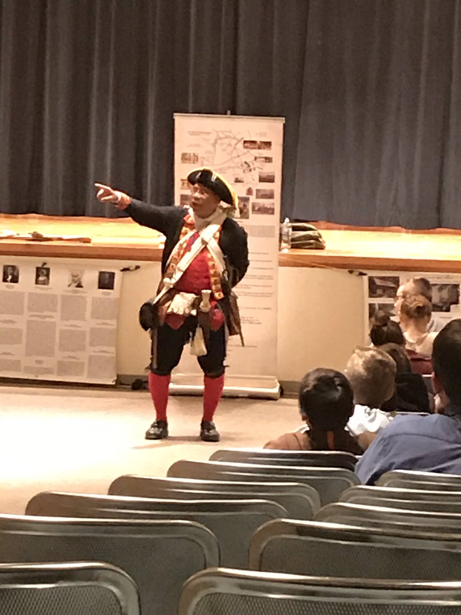 Ned Hector visits MSE for Colonial Day! #BASDpride
