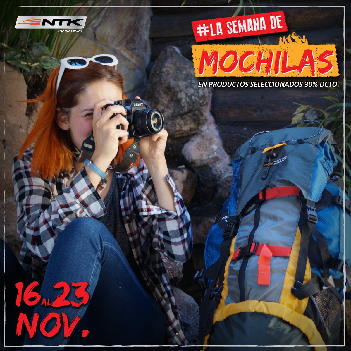 Nautika_Chile's tweet image. ntkchile La promoción sigue vigente!! 🌿
Desde el 16 al 23 de noviembre tendremos un 30% de descuento en mochilas seleccionadas en nautikachile.cl y en nuestra sala de ventas ubicada en Irarrázaval #3808, Ñuñoa. Aprovecha de armar tu equipo para este verano! 🏕🌞...