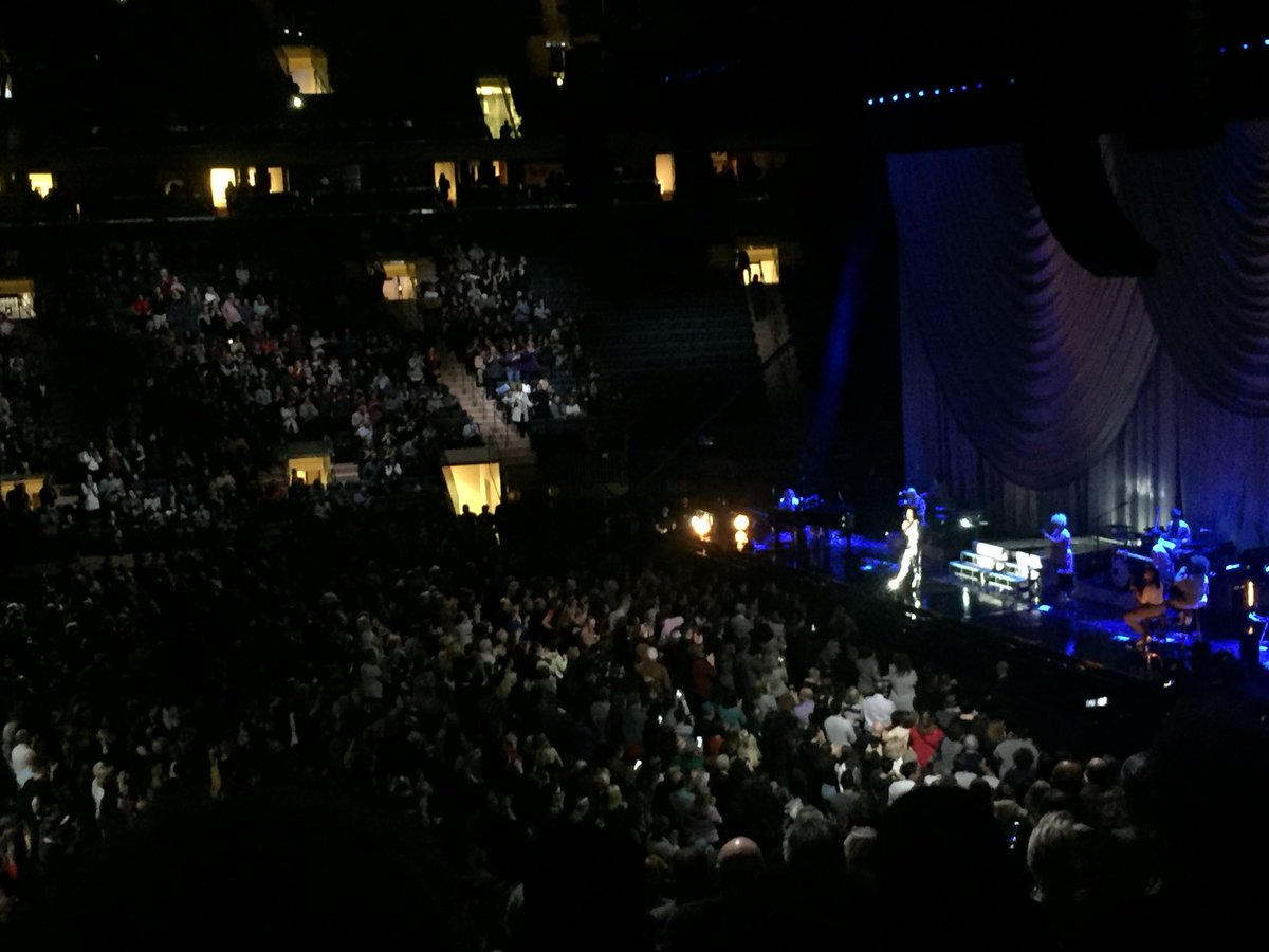 caitlinanne7's tweet photo. When @idinamenzel gets a standing ovation at @TheGarden 😍😍😍 #WellDeserved https://t.co/HDvKaRHbdA