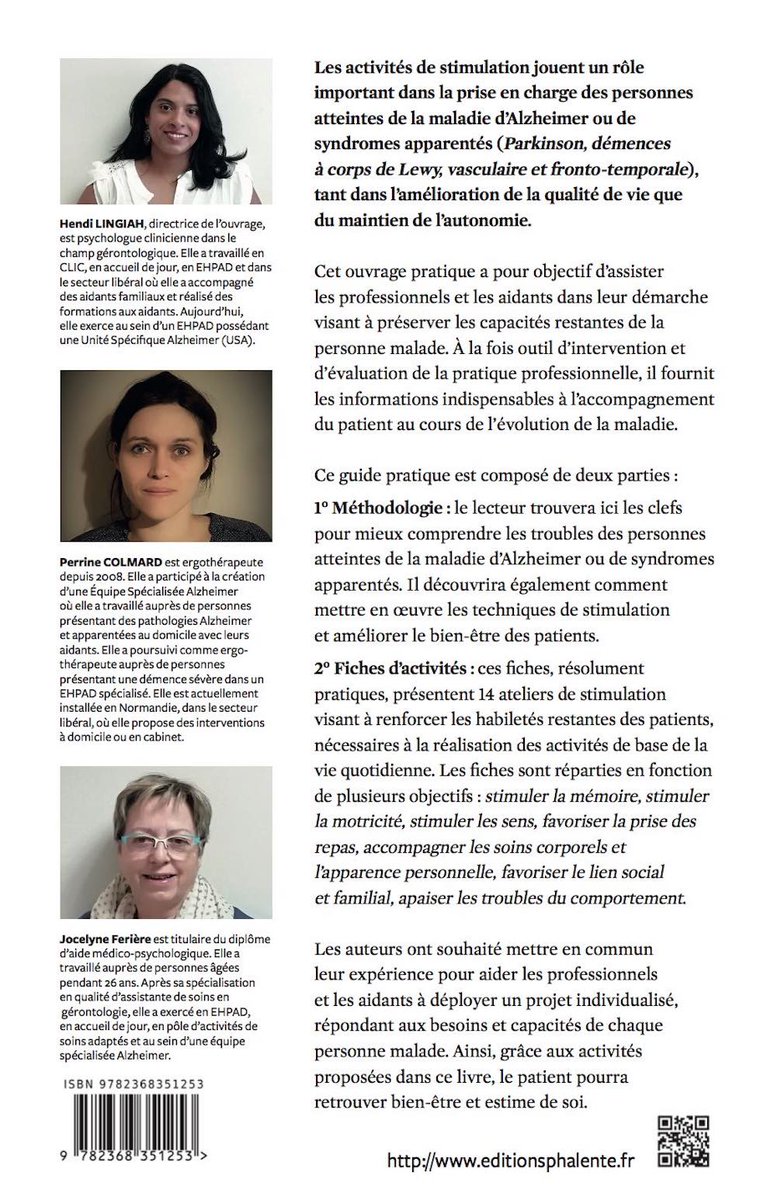editionphalente's tweet image. Découvrez un extrait du "Guide pratique de stimulation des malades d'Alzheimer et apparentés" #Alzheimer #Parkinsons fr.calameo.com/read/001764392…