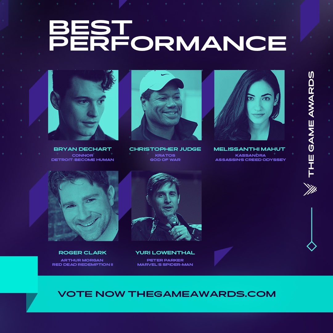 The Game Awards on X: These 5 are up for Best Performance @thegameawards -  🗳vote now to pick your favorite:  #TheGameAwards   / X