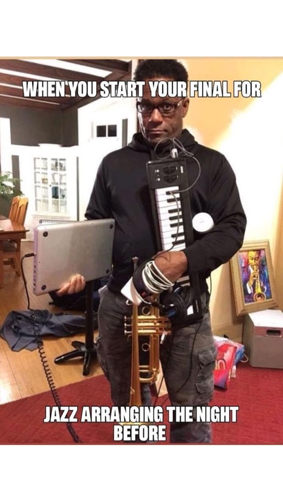 JazzMemes's tweet photo. We had a TON of #memechallenge submissions last week! 👏🏼Comment which meme you think is the best! 😂#marcusprintup #jazzmemes #piano #saxophone #drummer #tenor #trumpet #trombone #instagram #instagood #vibe #igers #instapic #instadaily #instamusic #bass #monday https://t.co/QwiKEak0NT