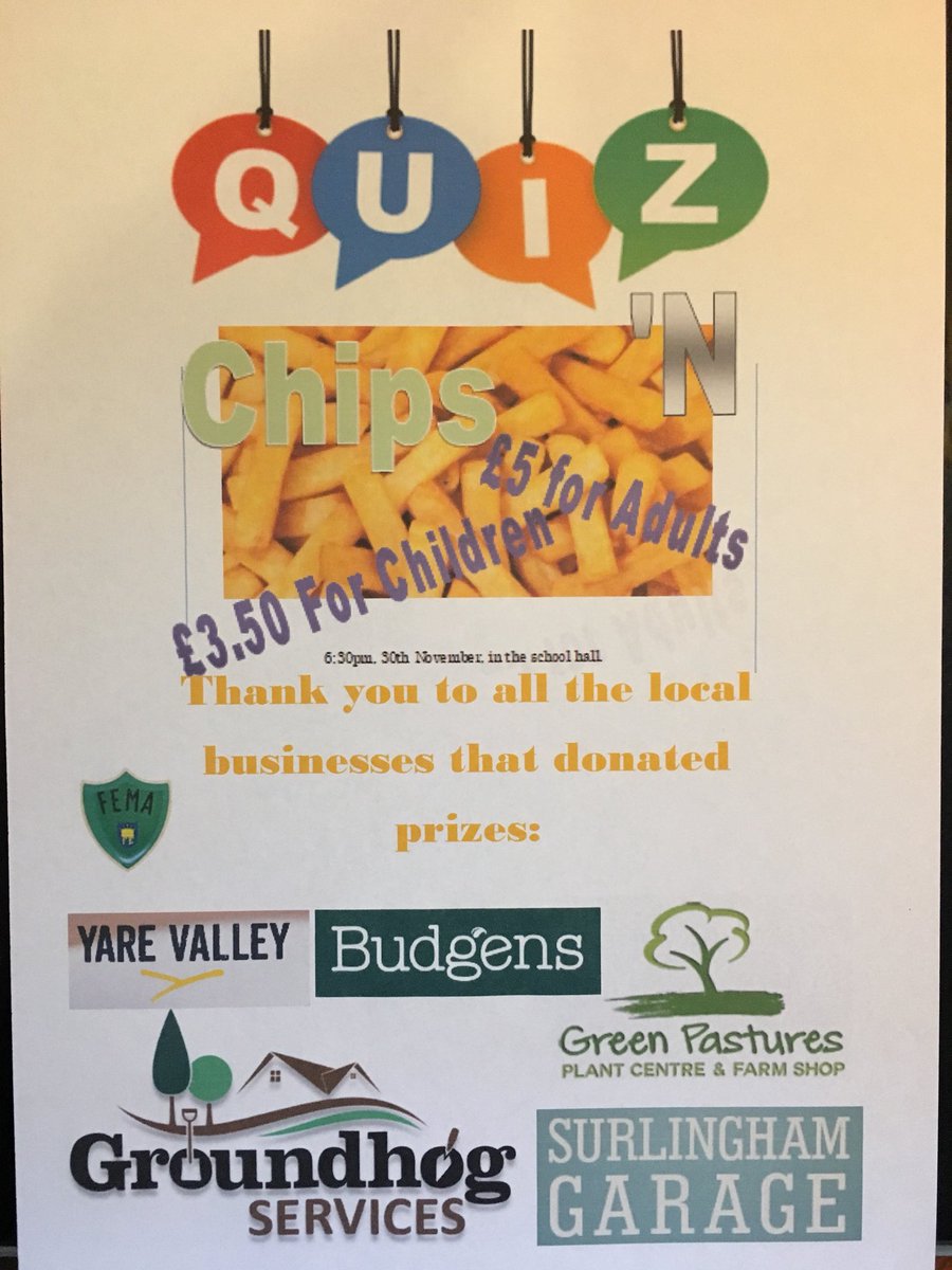 FEMA54499550's tweet photo. We’d like to thank the local businesses that have donated fabulous prizes to our quiz night so far. Don’t forget to buy your tickets! https://t.co/8NZTc06iTH