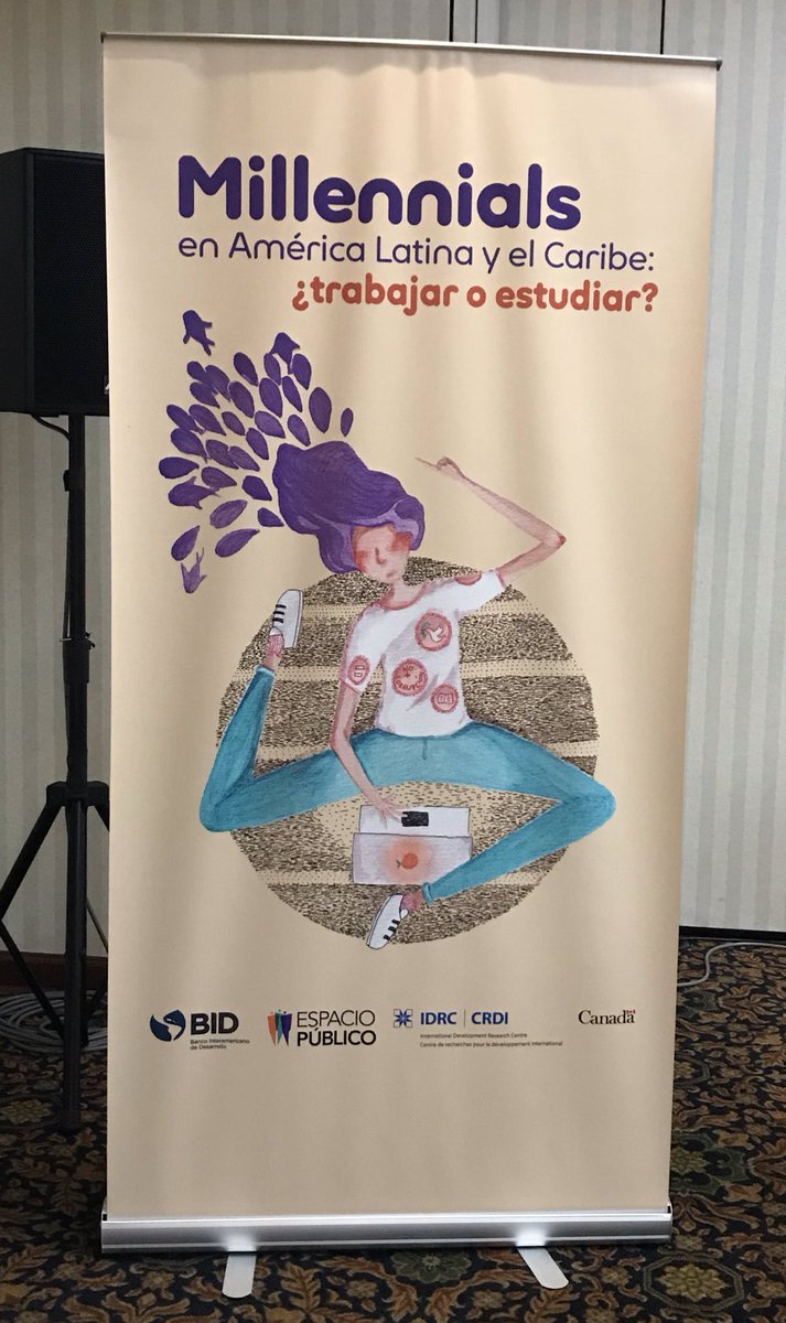 Hoy lanzamos “Millennials en América Latina y el Caribe: trabajar o estudiar?”, proyecto conjunto de @BID_Trabajo <a href="/EsPublicoCL/">Espacio Público</a> <a href="/IDRC_LAC/">IDRC en ALC</a> #Millennials #AmLat #Caribe.
