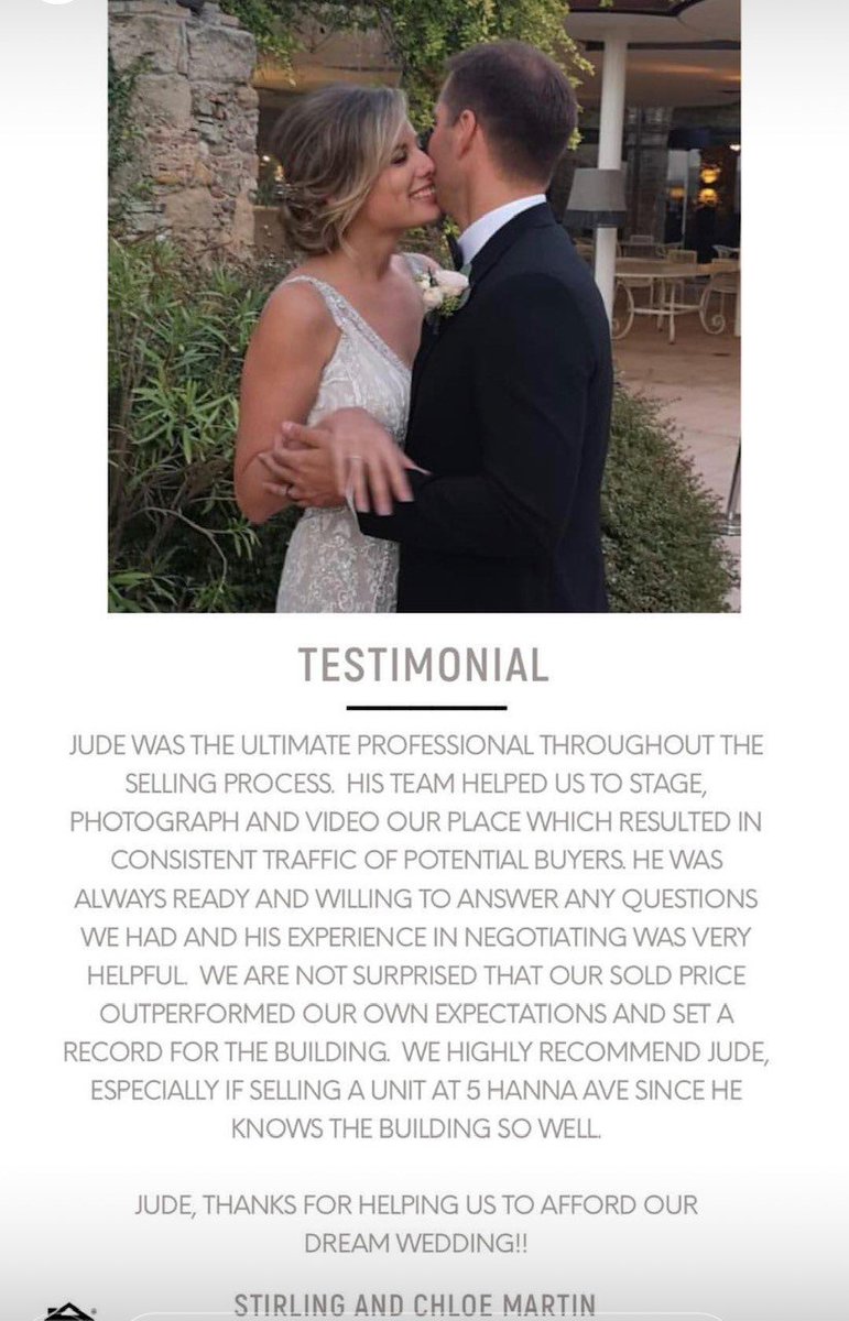 Testimonial for Jude from Stirling and Chloe