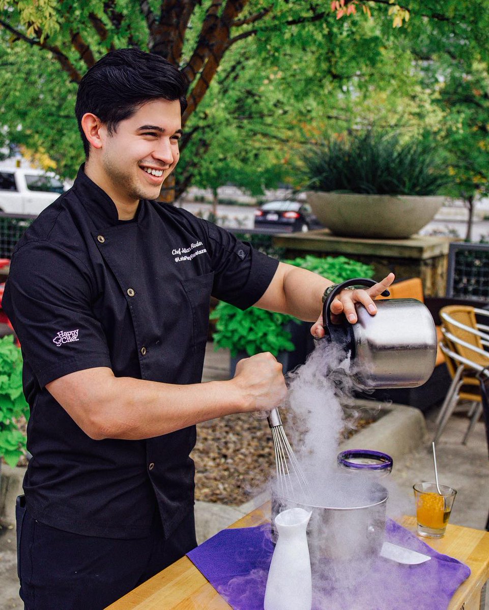 Chef @julianrodarte knows how to change things up when it comes to the finishing touches for any dish!
.
.
#myhappychef #cheflife #cooking #cheflife #smile #chefcoat