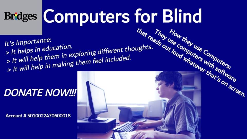 Bridgesorgpk's tweet photo. Kindness is the language which the deaf can hear and the blind can see.
DONATE NOW!!! It can change someone's life.
#Bridges #Donate https://t.co/lkAw2bl7XQ