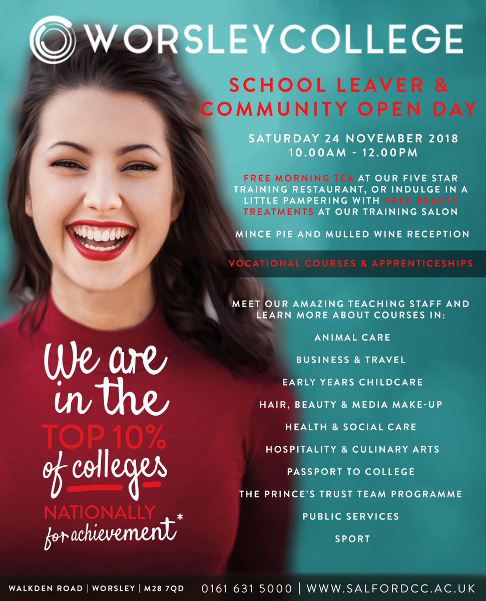 On Saturday 24 November we will be opening our doors to future students and the community between 10AM and 12Noon. Get there early and you'll receive FREE morning tea or a free beauty treatment!
