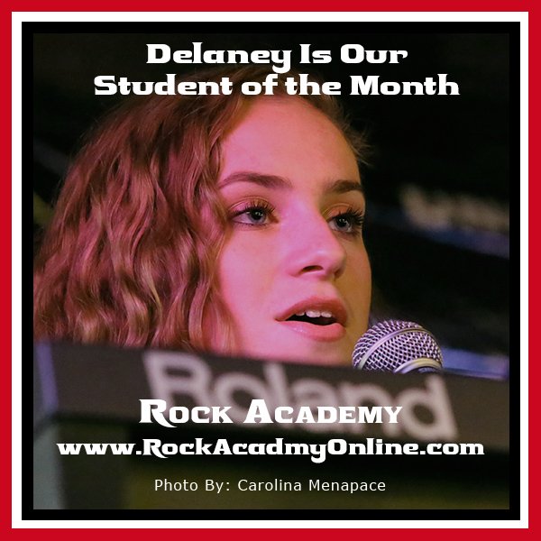 RockAcademyRox's tweet photo. Delaney has a positive approach to stage performance, creating a mindset of excitement! She would suggest younger musicians learn the art of turning nervous energy into excitement.
#rockacademyonline #unleashyourinnerrockstar #musicstudent #keyboardstudent #vocalstudent https://t.co/jIb4dZjb4T