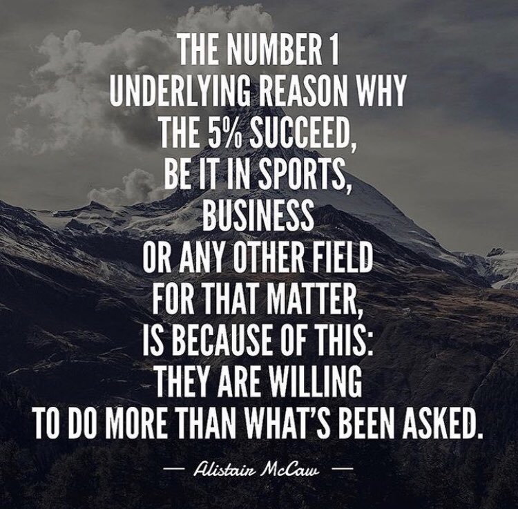 AllistairMcCaw's tweet photo. Why the 5% succeed.. https://t.co/jx9xQI0Wmq