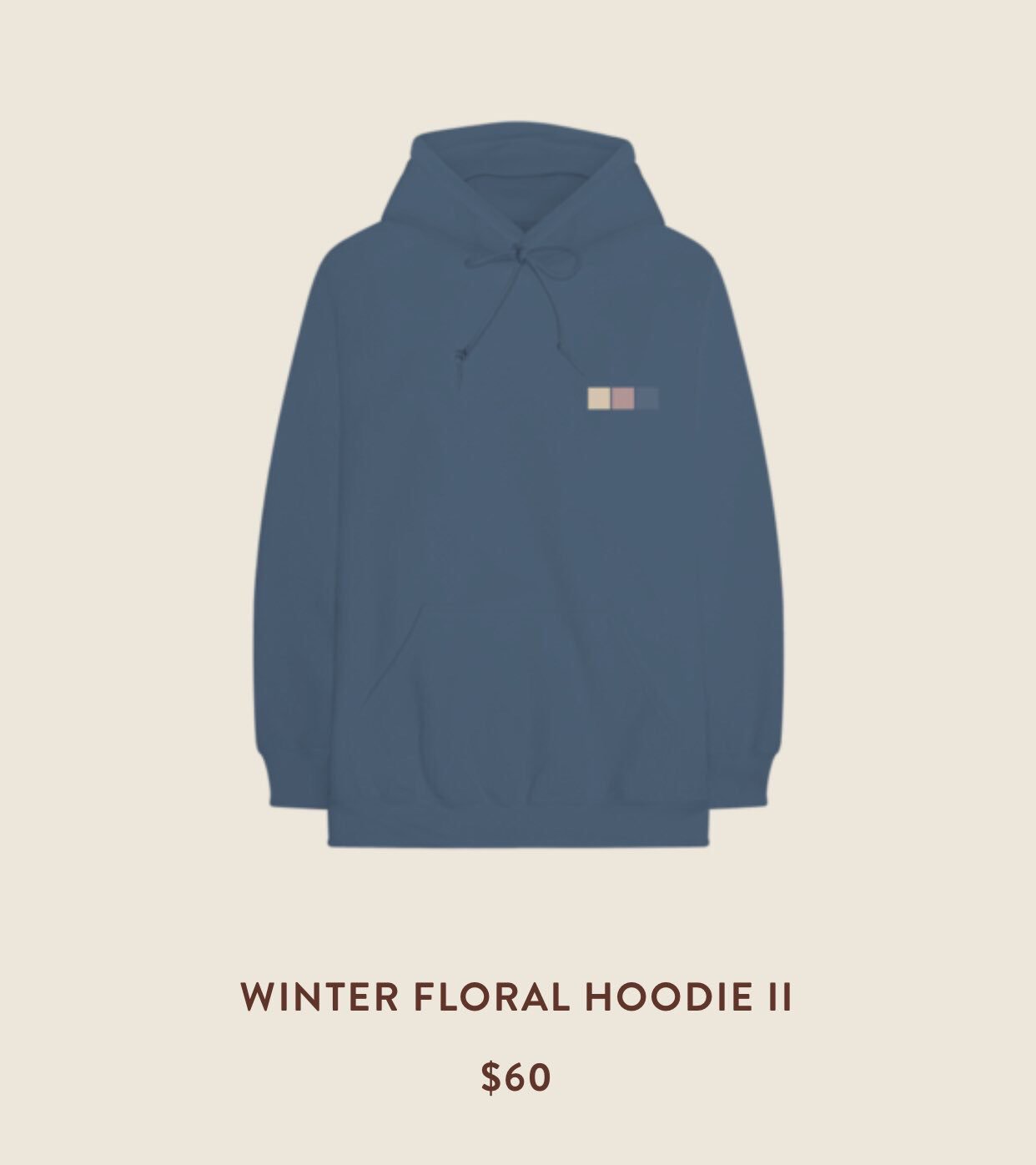 Shawn mendes winter floral hoodie discount
