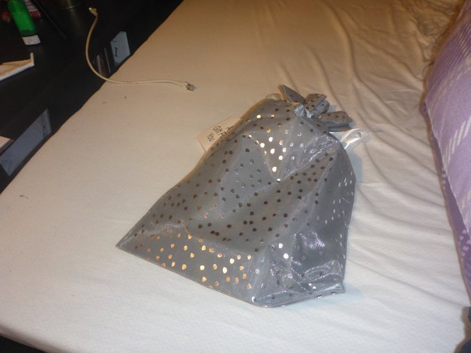 I also got a Christmas present... Question is: Was I good enough (or naughty enough?) to open it? What
