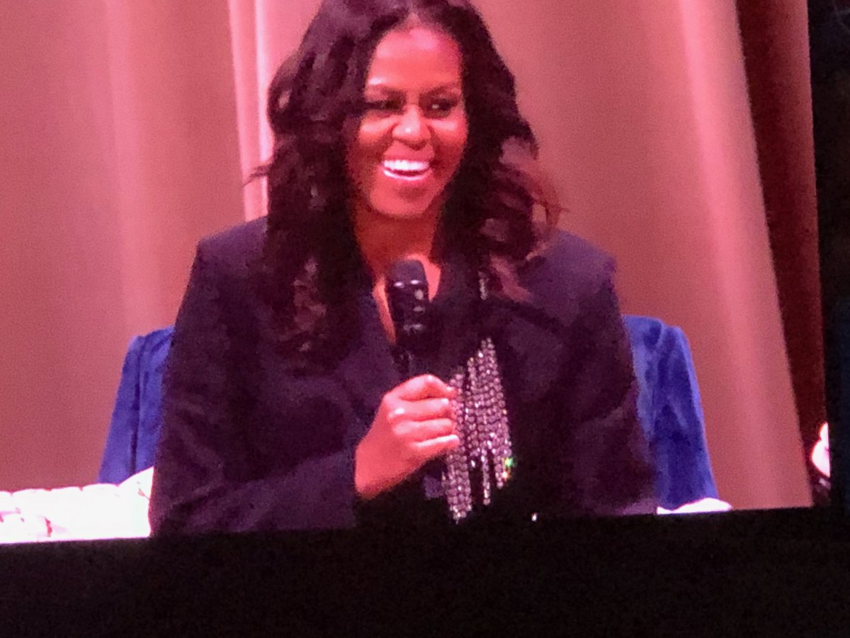 BernadetteYLMT's tweet photo. Still speechless from seeing Michelle Obama on Saturday night. Becoming was a breath of fresh air, personal, intimate and inspiring. Who Are You Becoming?
#motivationmonday #yourlifematterstoo #michelleobama #DC #becoming https://t.co/q5uvsN5ELG
