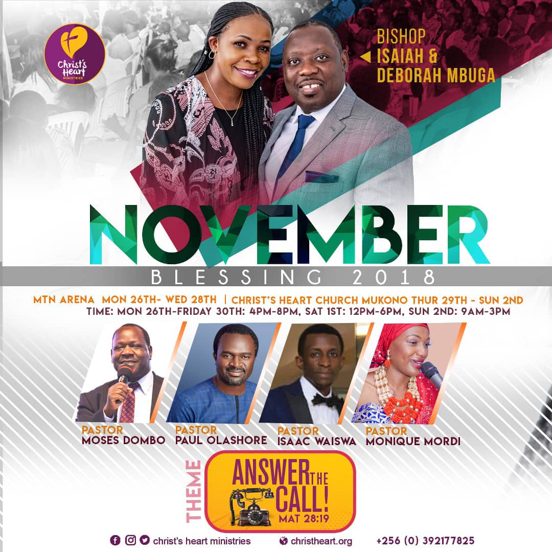 simon_nimusiima's tweet photo. Teli kulanga kulala anti #novemberblessing #AnswerTheCall
U got to be there.... @ChristsHeartMin with Bishop @PapaIsaiah https://t.co/Ff781o9iIX
