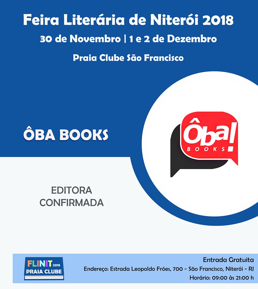 flinitoficial's tweet photo. A @oba_books está confirmada na #flinit 2018! Criada em abril de 2016. Projetos em andamento: Smoking Snakes - Os Brasileiros na Segunda Guerra Mundial (infato-juvenil), Turma do GatoBurguer - Ética de uma vida Saudável (Infantil). https://t.co/2AFY7Zx1KA