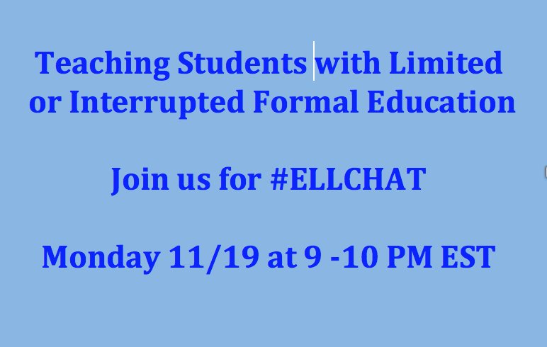judiehaynes's tweet photo. Join us tonight for #ELLCHAT at 9 PM EST. https://t.co/9tGJgavRYk