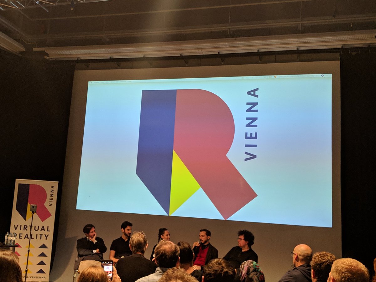 JonaSchlegel's tweet photo. Watching the round table discussing the medium of virtual reality and its use in film at @VRVienna https://t.co/BB8dxiC0dT
