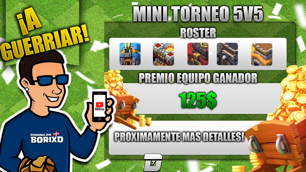 Preparados chicos 🔥🌶 mini torneo 5v5 modo exprés 30m de preparación y 30m de ataque sólo un ataque a espejo