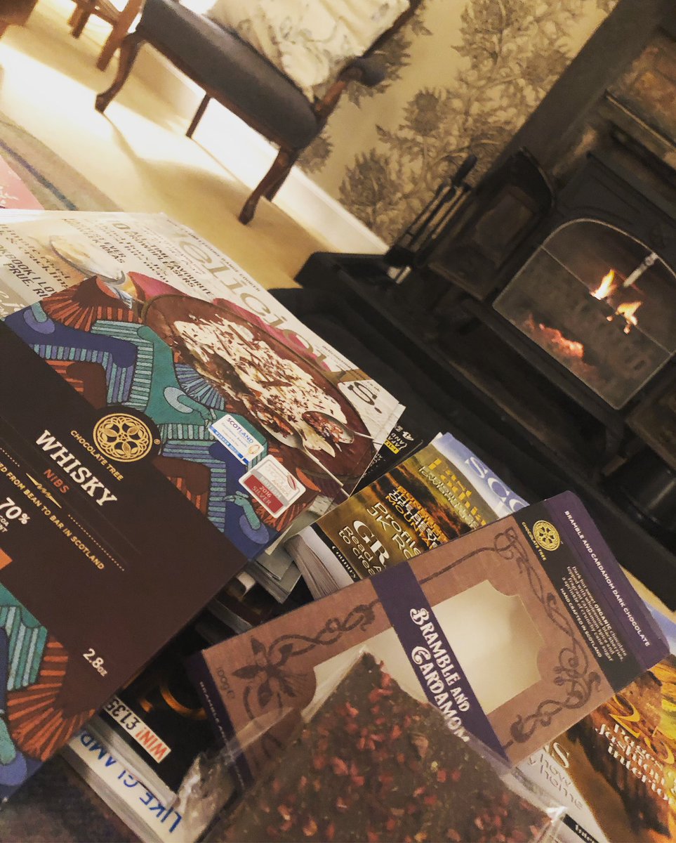 GlenegedaleH's tweet photo. When the @boyseatscotland give you @choctreescotland chocolate they bought for us from @ardnahoedistillery Shop it really is the perfect excuse to break the diet #chocolate #beautifulgift #boyseatscotland #ardnahoe #chocolatetree #infrontofthefire @scottishfieldmag @deliciousmag https://t.co/gAvBY0guYF