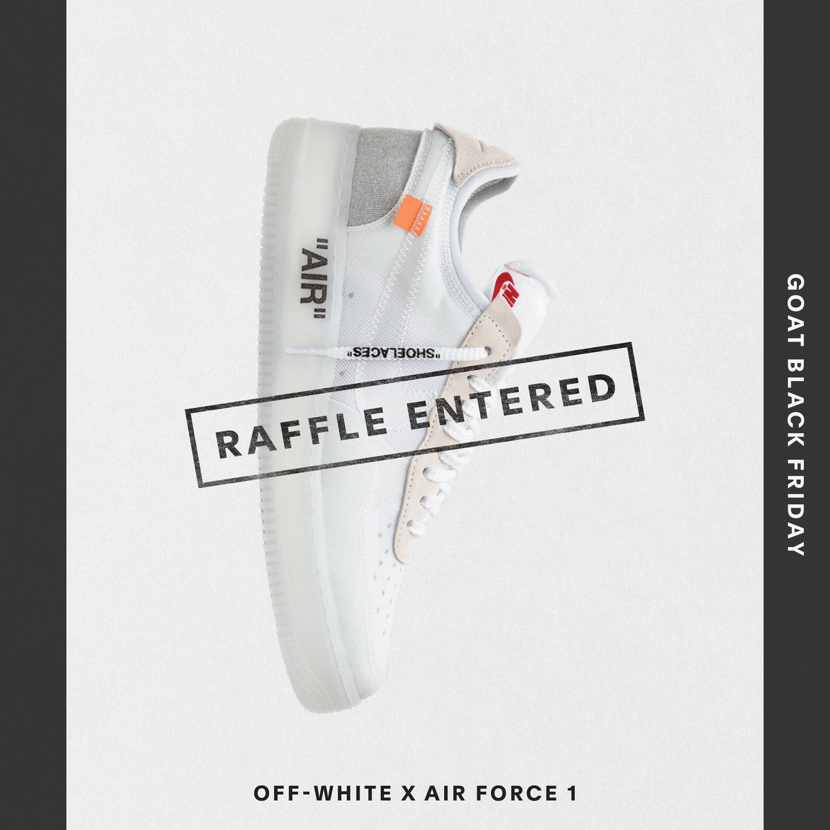 SeeSaucee's tweet photo. Enter the #GOATBlackFriday Raffle for your chance to win the most coveted sneakers and other prizes. @goatapp https://t.co/68zbmN4hmU https://t.co/IwEmkGTOOo