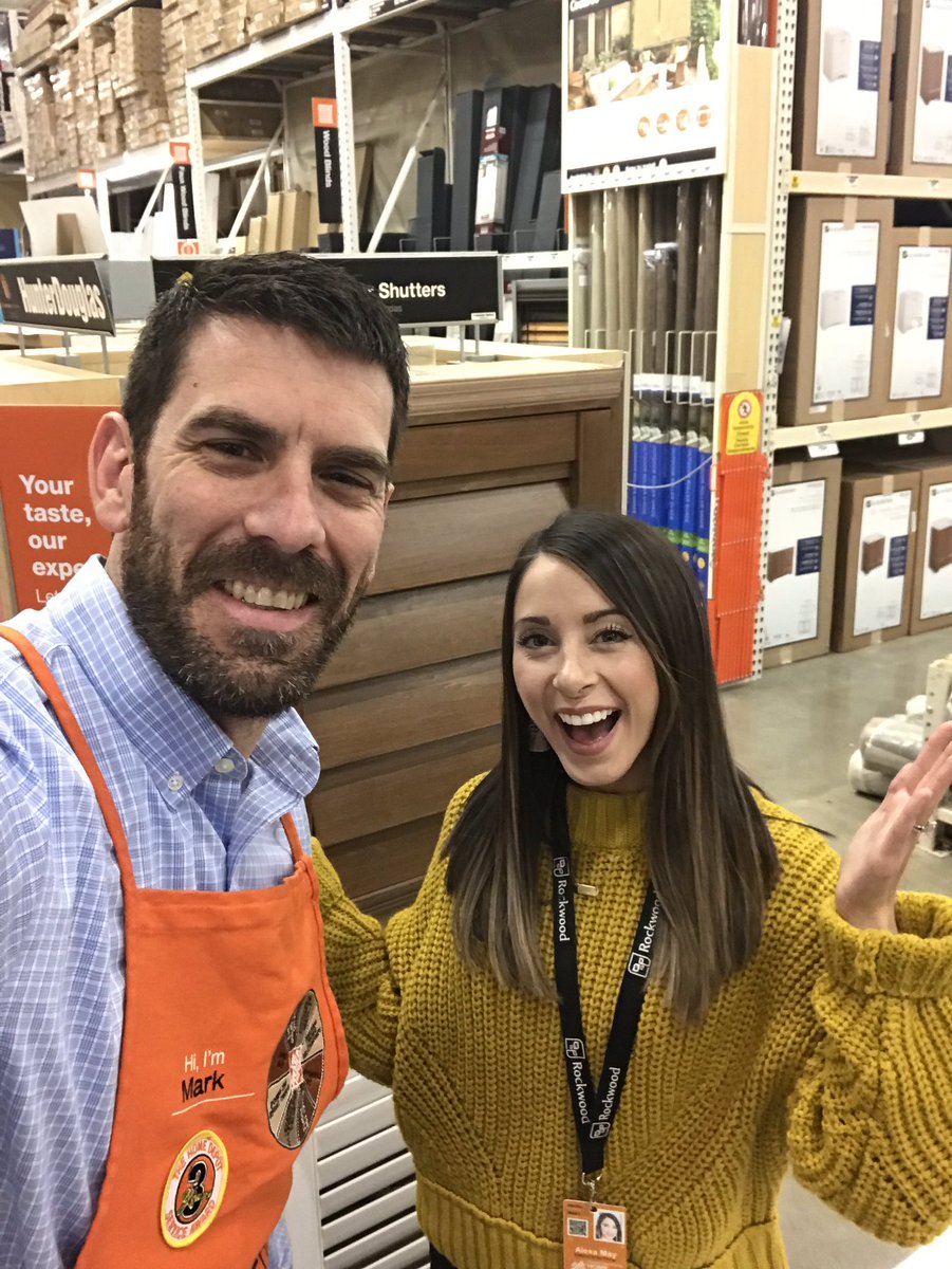 Welcome Rockwood to D3!  Thanks Alexa for supporting our stores and educating customers about Interior Shutters available through The Home Depot. <a href="/gloria_terri/">Terri Gloria</a> @thd_young <a href="/RockwoodShutter/">Rockwood Shutters</a>
