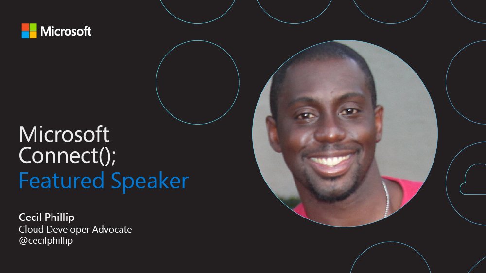 msdev's tweet photo. Are you ready to #MSFTConnect with us? @cecilphillip is ready. Tune in for all his #dotNET and #Azure wisdom, December 4, starting at 8:30 PT: https://t.co/HjCaKQeiKA https://t.co/moOOtqTbIN