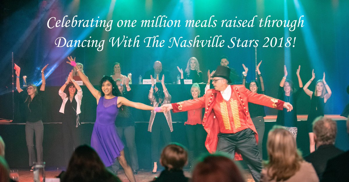 We are blessed and excited to announce that Dancing With The Nashville Stars 2018 raised enough to provide over ONE MILLION MEALS for our neighbors in need!