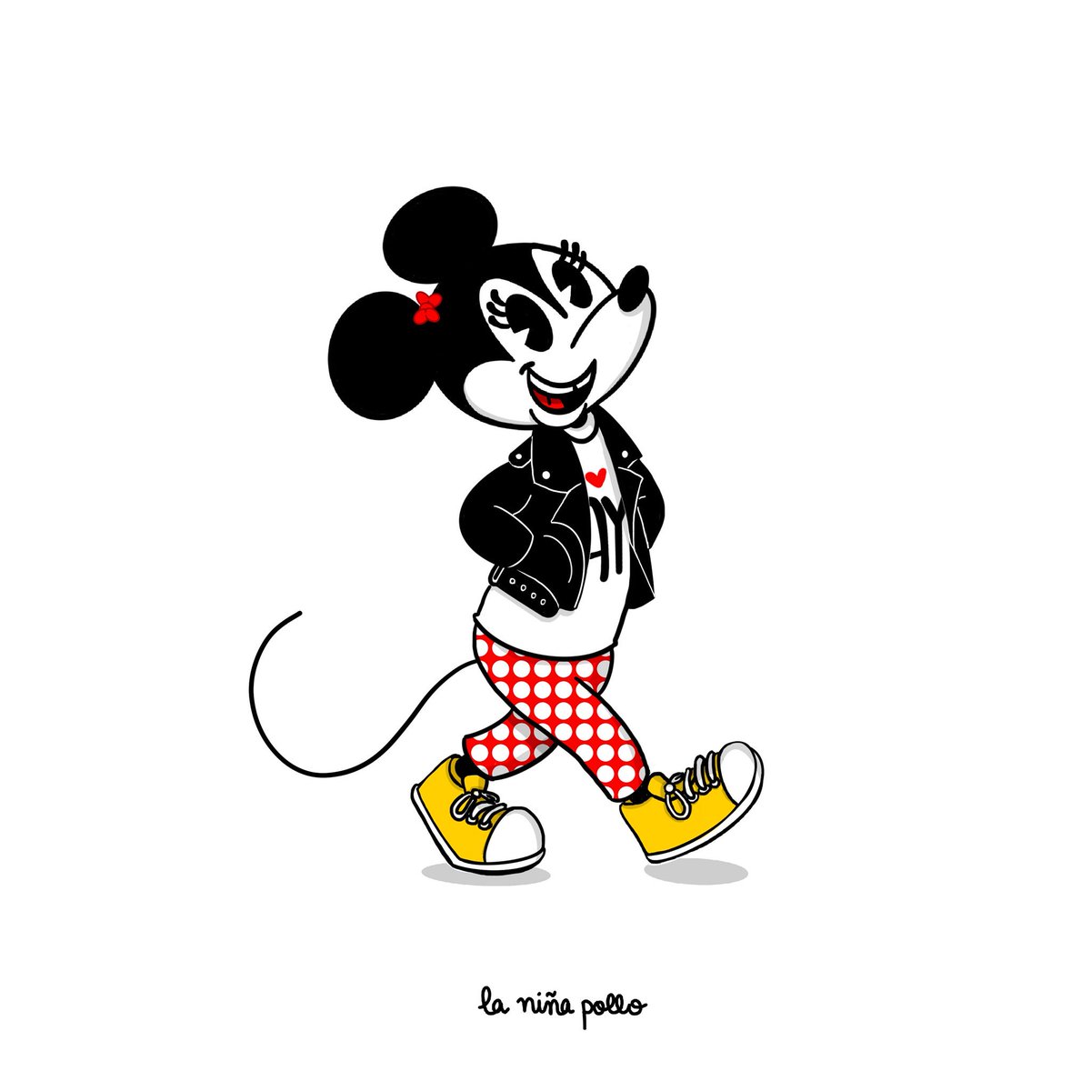 laninapollo's tweet photo. Todo el mundo se acuerda de los 90 cumpleaños de Mickey pero... ¡¿y Minnie?!. ¡Felices 90, abuelita!. 👵🏼🐥💛
#mickeymouse #mickey90 #minniemouse #mouse #disney #ilustracion #ilustración #illustration #90yearsofmickey #ilustradora https://t.co/vgKw03jNDT