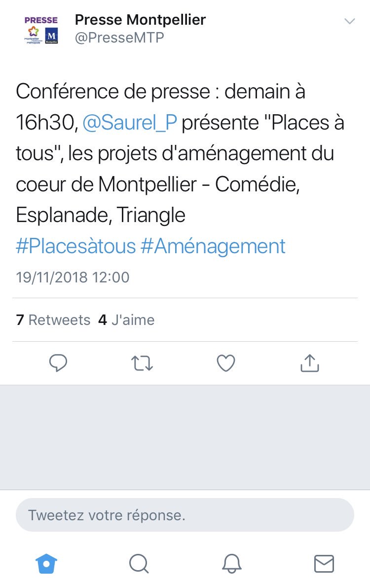 placecomedie's tweet photo. « Places à tous » mais par dessus tout, place à la presse ! @GazetteLive34 @MLMontpellier @Saurel_P @montpellier_ https://t.co/BUIJklA2jq