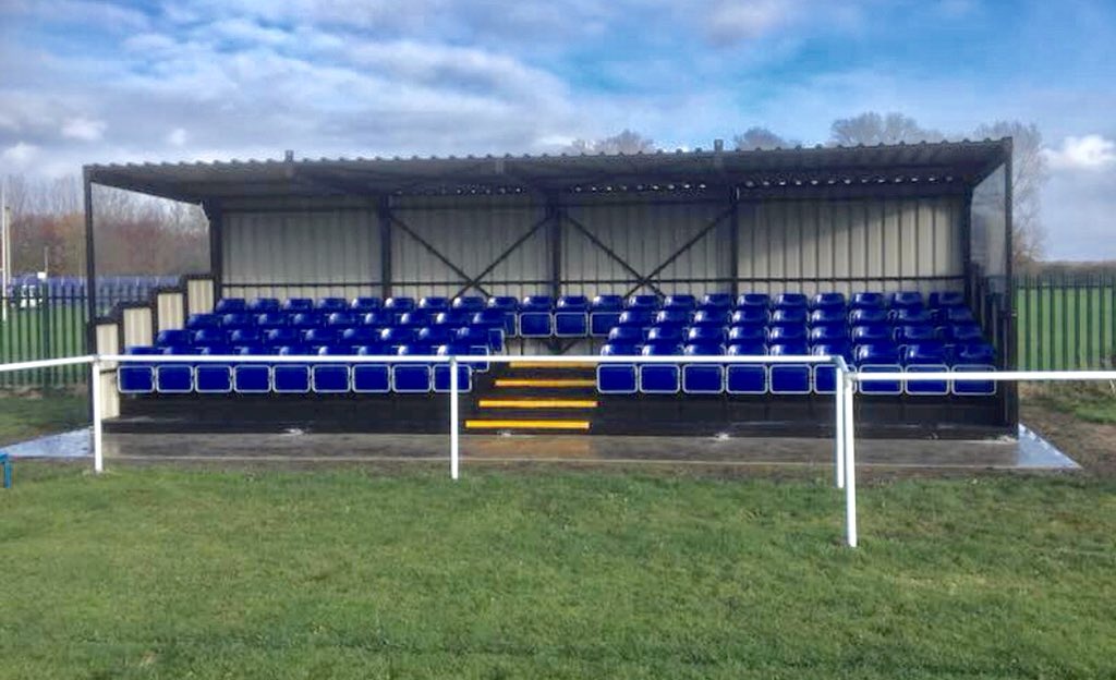 Thank you to Thorne &amp; Moorends council for our new stand. Would be great to see it full this Saturday as the young marauders try to avenge a heavy loss against osset earlier this season.  💙💛
