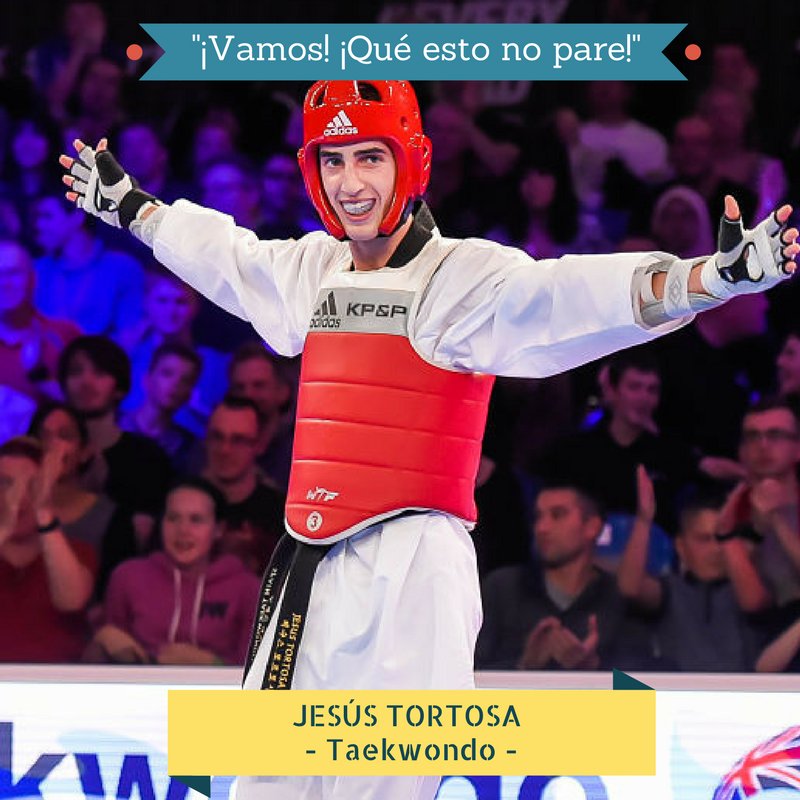 Patrocina1Depor's tweet photo. .@jtortosa97 taekwondista, diploma olímpico en #Rio201 , bronce en el Mundial de Corea del Sur 2017 y #DeportistaP1D. ¿Le apoyas en su camino a #Tokio2020? https://t.co/C95X77wD3I #EquipoP1D https://t.co/5XL1cUlQsR